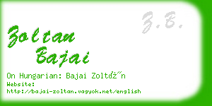 zoltan bajai business card